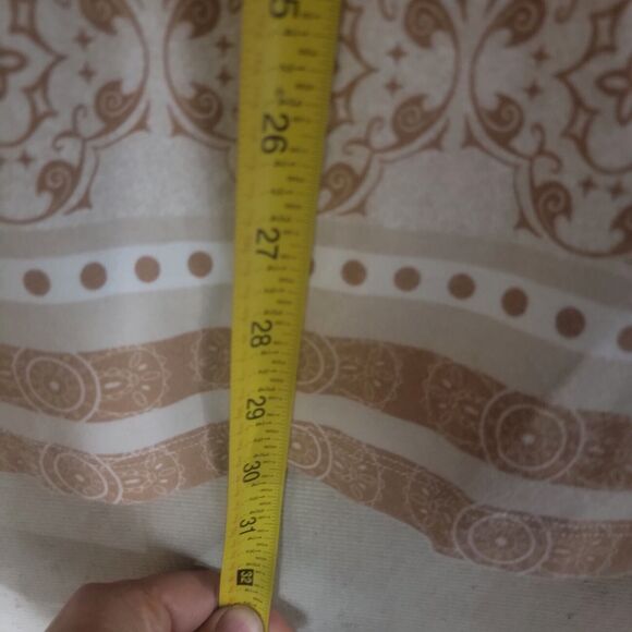 Liz & Me Shirt Womens Plus Size 4X Cream Mandala Flower Pattern Soft Casual Chic - Picture 6 of 8